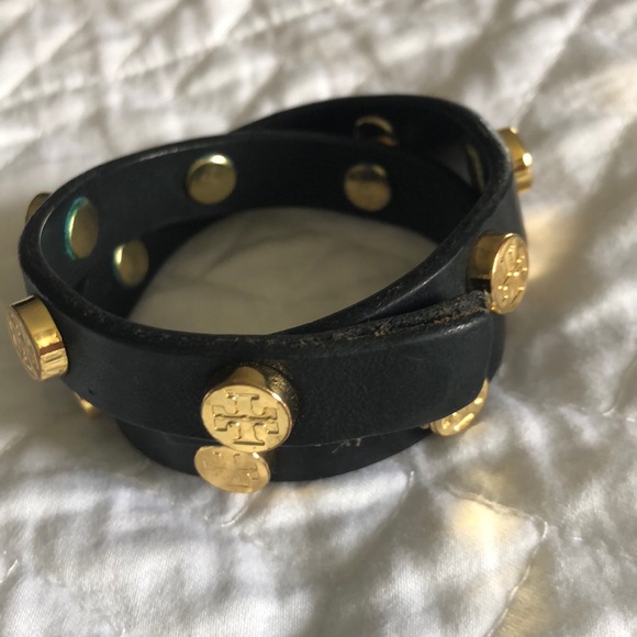 Tory Burch Jewelry - Tori Burch Double Wrap Bracelet Black Tory Burch Jewelry - Tori Burch Double Wrap Bracelet Black